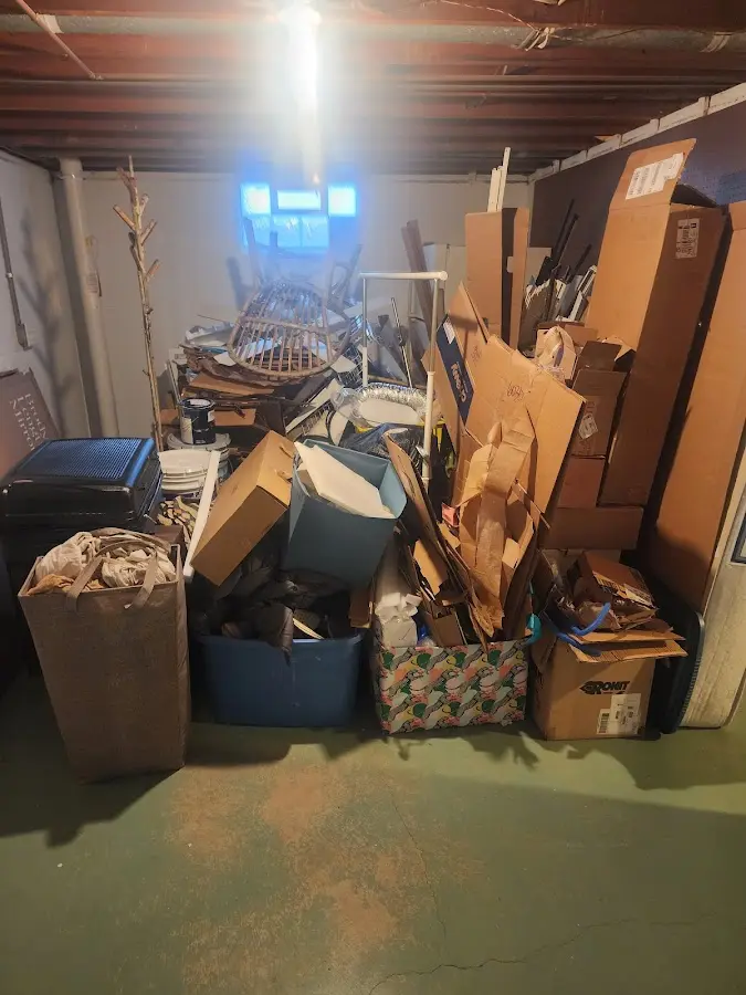 Roll-off dumpster container at job site for Construction Dumpster Rental in Bowie